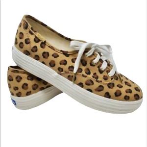 Keds Triple Up CVO Leopard Print Dream Foam Cushioned Womens Sneakers